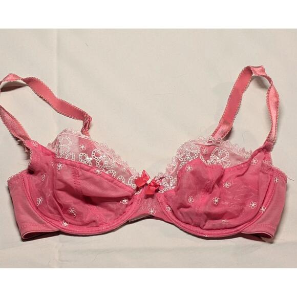 Lucy 30DD Unlined Bra Pink Wired Cleo by Panache 5851 EUC - Picture 1 of 7